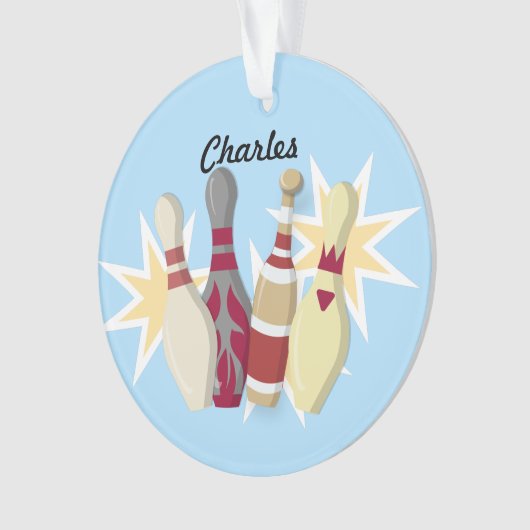 -achtige Bowling Ornament (voorkant)