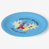 -achtige Bowling Papieren Bordje (Gekanteld)