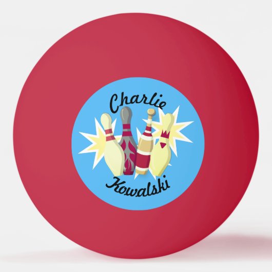 -achtige Bowling Pingpongbal (Voorkant)