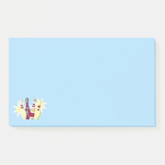 -achtige Bowling Post-it® Notes (Voorkant)