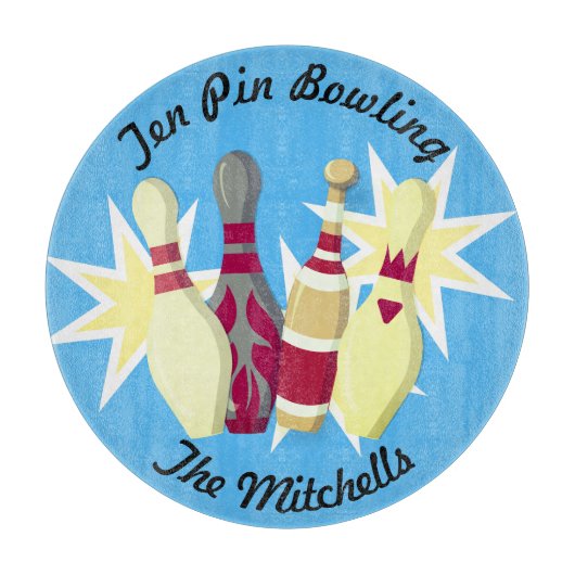 -achtige Bowling Snijplank (Voorkant)