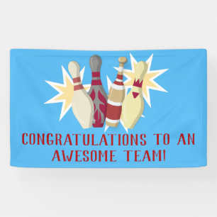 -achtige Bowling Spandoek