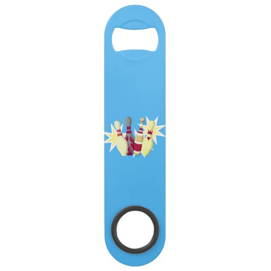 -achtige Bowling Speed Flessenopener (Achterkant)