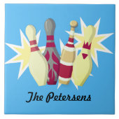 -achtige Bowling Tegeltje (Voorkant)