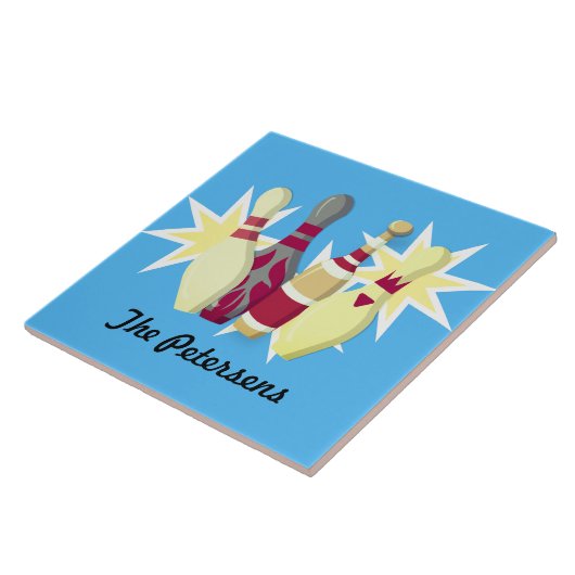 -achtige Bowling Tegeltje (Zijkant)