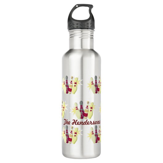 -achtige Bowling Waterfles (Voorkant)