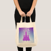 Achtmaal droomkasteel in de wolken sterrenhemel tote bag (Voorkant (product))