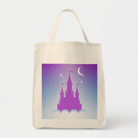 Achtmaal droomkasteel in de wolken sterrenhemel tote bag (Voorkant)