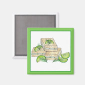 Achtmiddag Tea Party Cucumber Dill Finger Sandwich Magneet (Voorkant / Achterkant)