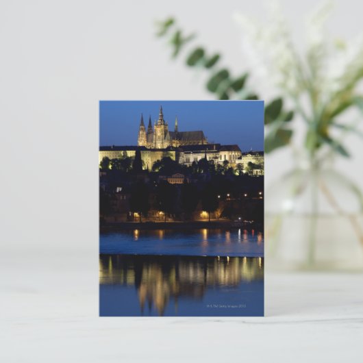 Achtnacht in Praag, Tsjechië Briefkaart (Staand voorkant)