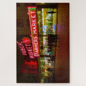 Achtnacht op de openbare markt van Seattle Legpuzzel (Verticaal)