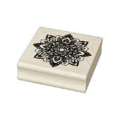 Achtpuntsster Bloem Mandala Rubberstempel (Stempel)