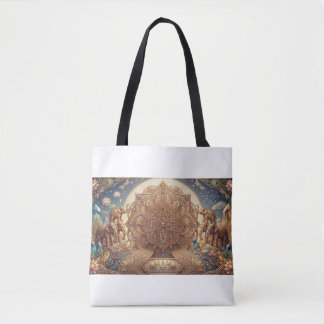 Achtrichtings Geluksrad Sigil Tote Bag