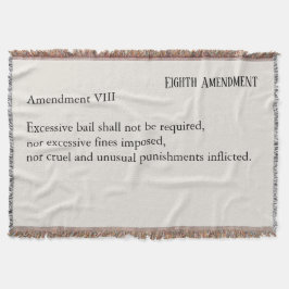 Achtste Amendement Grondwet Bill of Rights Deken