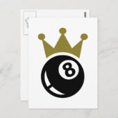 Achtste biljartkroon briefkaart (Voorkant / Achterkant)