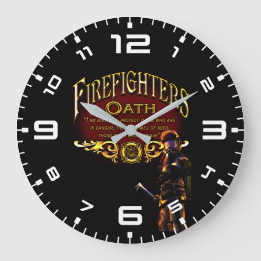 Achtste brandweerman grote klok (Voorkant)