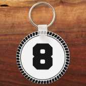 achtste cirkel nummer sleutelhanger (Voorkant)