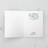 ACHTSTE DAG VAN DE KERST / Gevouwen kerst Kaart (Binnen)