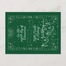 ACHTSTE DAG VAN DE KERST / KERST BRIEFKAART