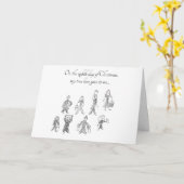 Achtste Dag van Kerstkaart Kaart (Gele Bloem)