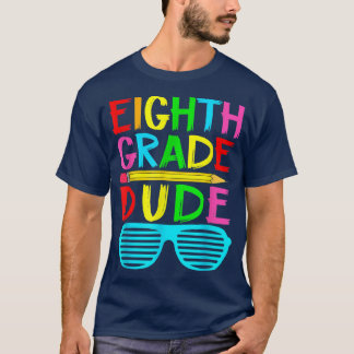 Achtste gegradeerde jongens met achtste graad meis t-shirt
