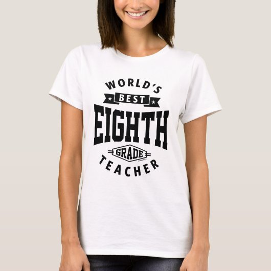 Achtste graad leraar t-shirt (Voorkant)