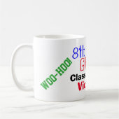 Achtste klas Afstuderen kijk uit middelbare school Koffiemok (Links)