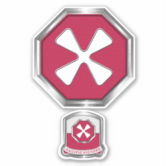 ACHTSTE LEGER STICKER (Voorkant)