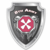 ACHTSTE LEGER STICKER (Voorkant)