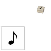 Achtste Noot Icoon Rubberstempel (Gestempeld)