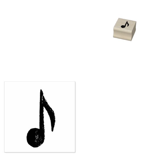 Achtste noot Rubberstempel (Gestempeld)