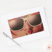 Achtste pop mode rechthoekige sticker (Envelop)