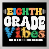 Achtste studente naar school leraar student poster (Voorkant)