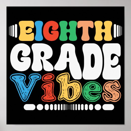 Achtste studente naar school leraar student poster (Voorkant)