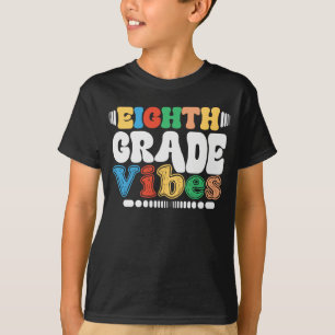 Achtste studente naar school leraar student t-shirt