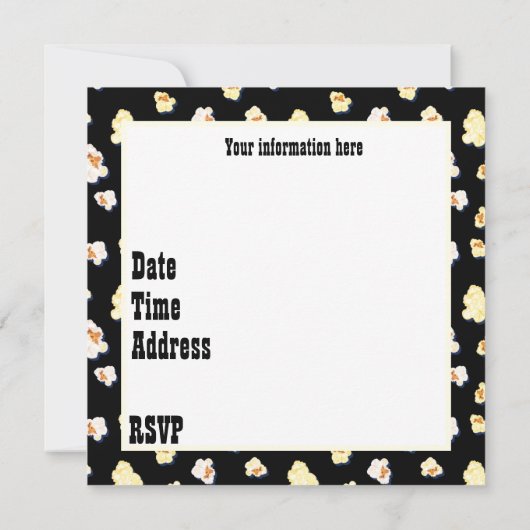 achtste verjaardag van de bioscoop kaart (Achterkant)