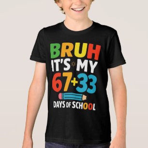 Achttien dagen naar school Leuk grapje over school Tri-Blend Shirt