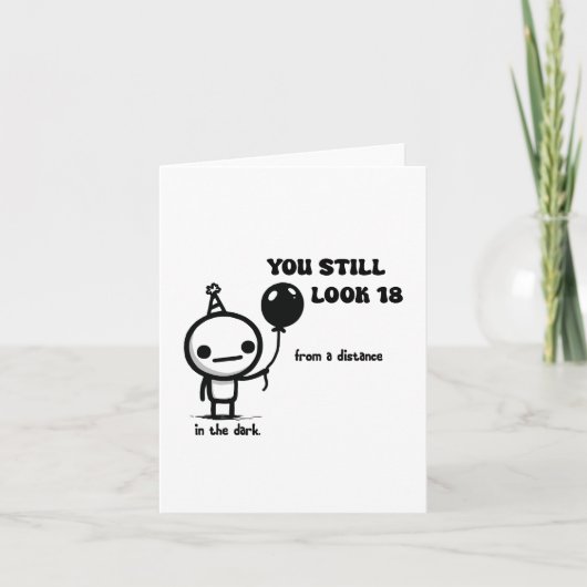 Achttien Doodle verjaardagsfeest Kaart (Voorkant)