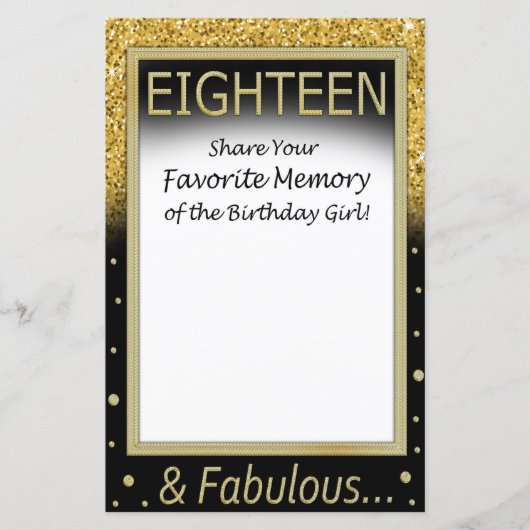 Achttien favoriete herinnering van het meisje van  (Voorkant)