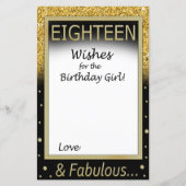 Achttien wensen voor het verjaardagsmeisje (Voorkant)