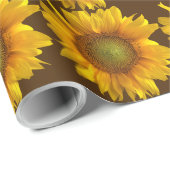 Achttiende bruiloft Jubileum Zonnebloem Cadeaupapier (Rol Hoek)