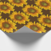 Achttiende bruiloft Jubileum Zonnebloem Cadeaupapier (Hoek)