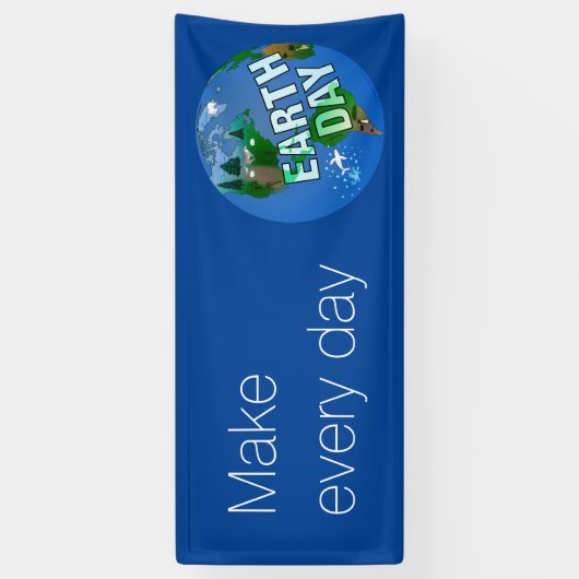 Achttiende Dag van de Aarde Spandoek (Verticaal)