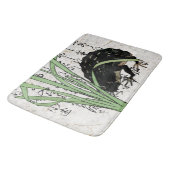 Achttiende eeuw Japanse Botanische Kikker Toad Badmat (Gekanteld)