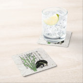 Achttiende eeuw Japanse Botanische Kikker Toad Kartonnen Onderzetters (Insitu)