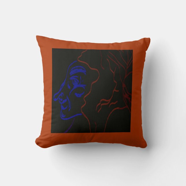 Achttiende-eeuwse Baron Met Rood Haar Kussen (Voorkant)