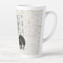 Achttiende-eeuwse Japanse botanische kikker pad Latte Mok