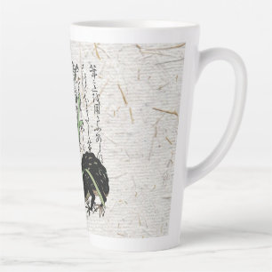 Achttiende-eeuwse Japanse botanische kikker pad Latte Mok