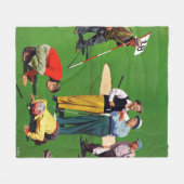 achttiende gat fleece deken (Voorkant (Horizontaal))