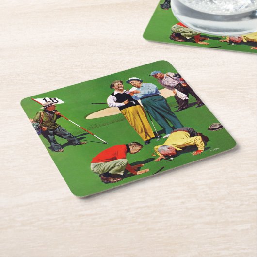 achttiende gat kartonnen onderzetters (Schuin)